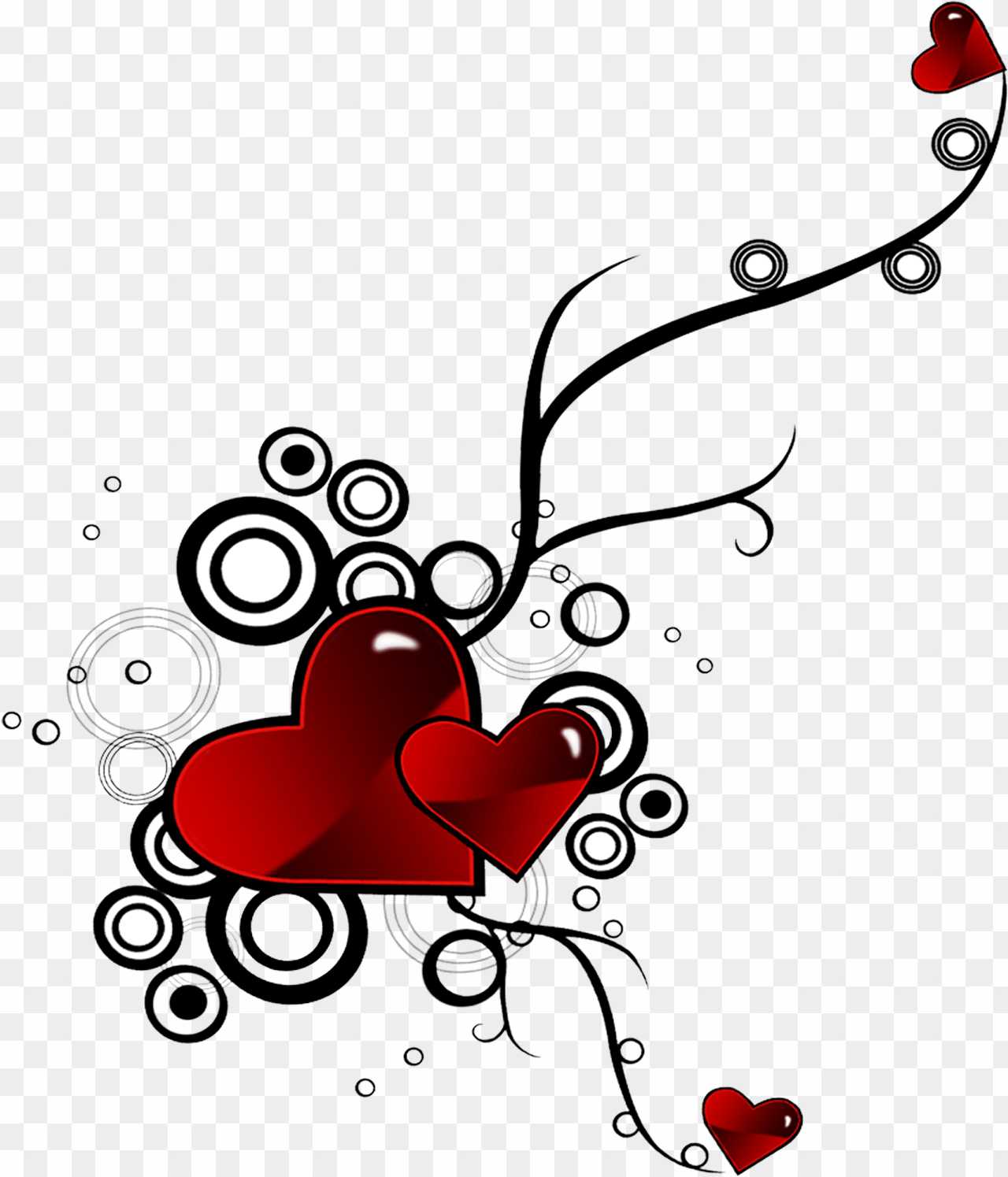 Corner Editing Heart Png images