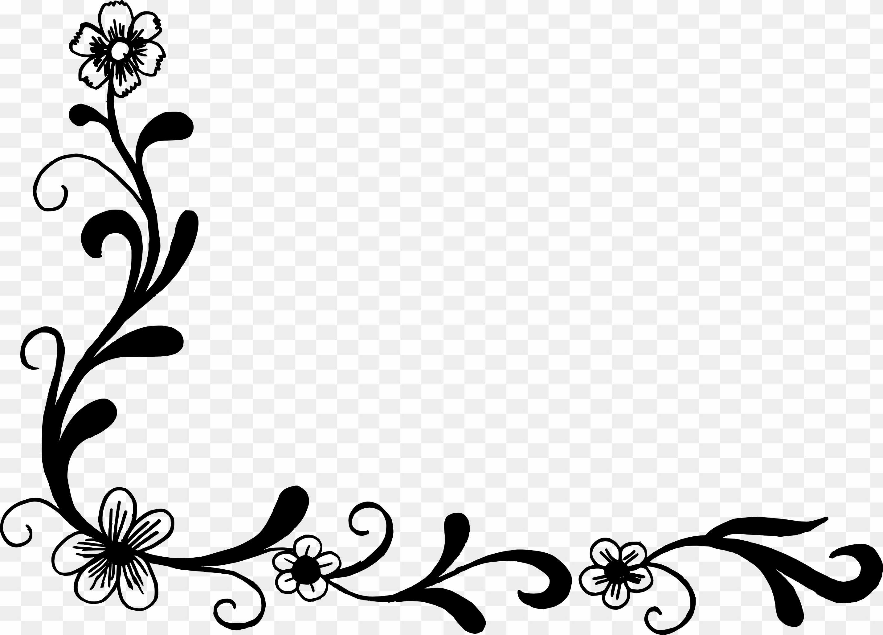 Corner flower png