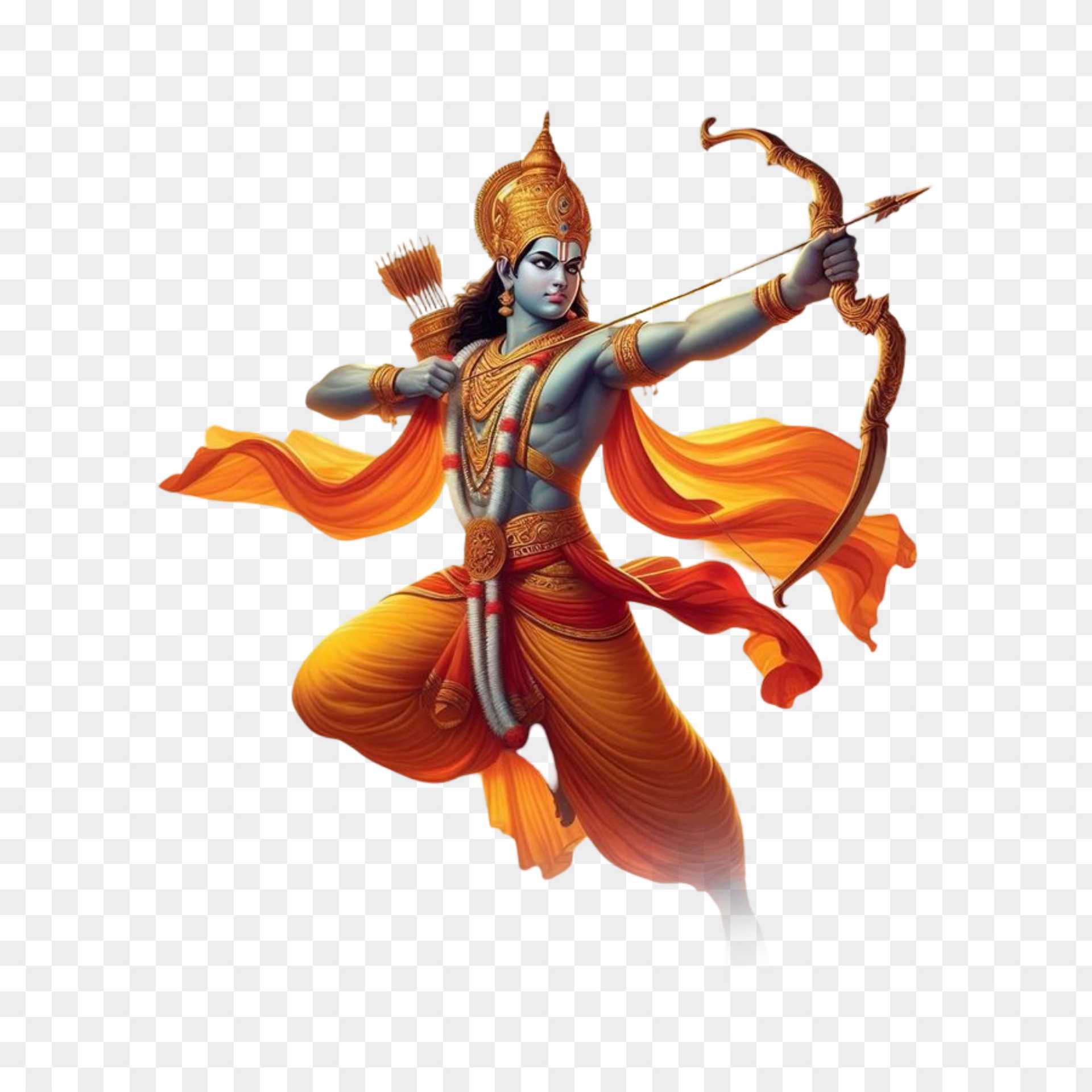 God Ram AI PNG transparent image download 