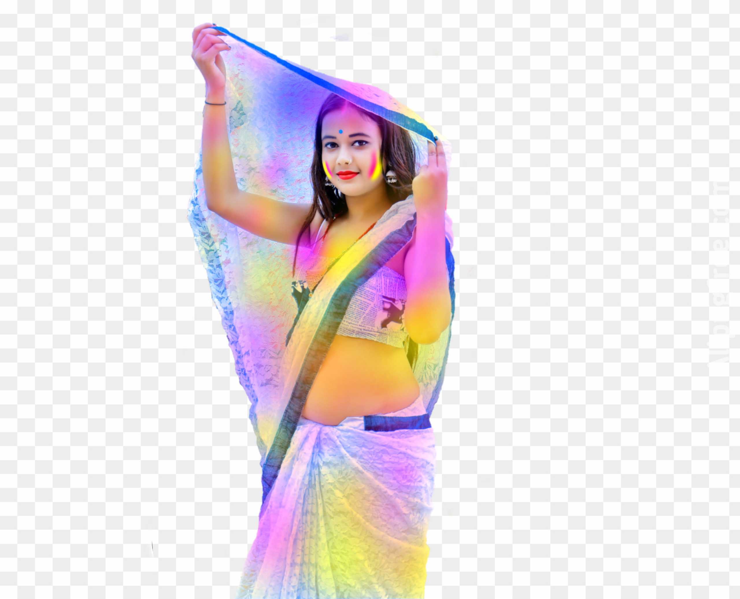 Happy Holi girl png images