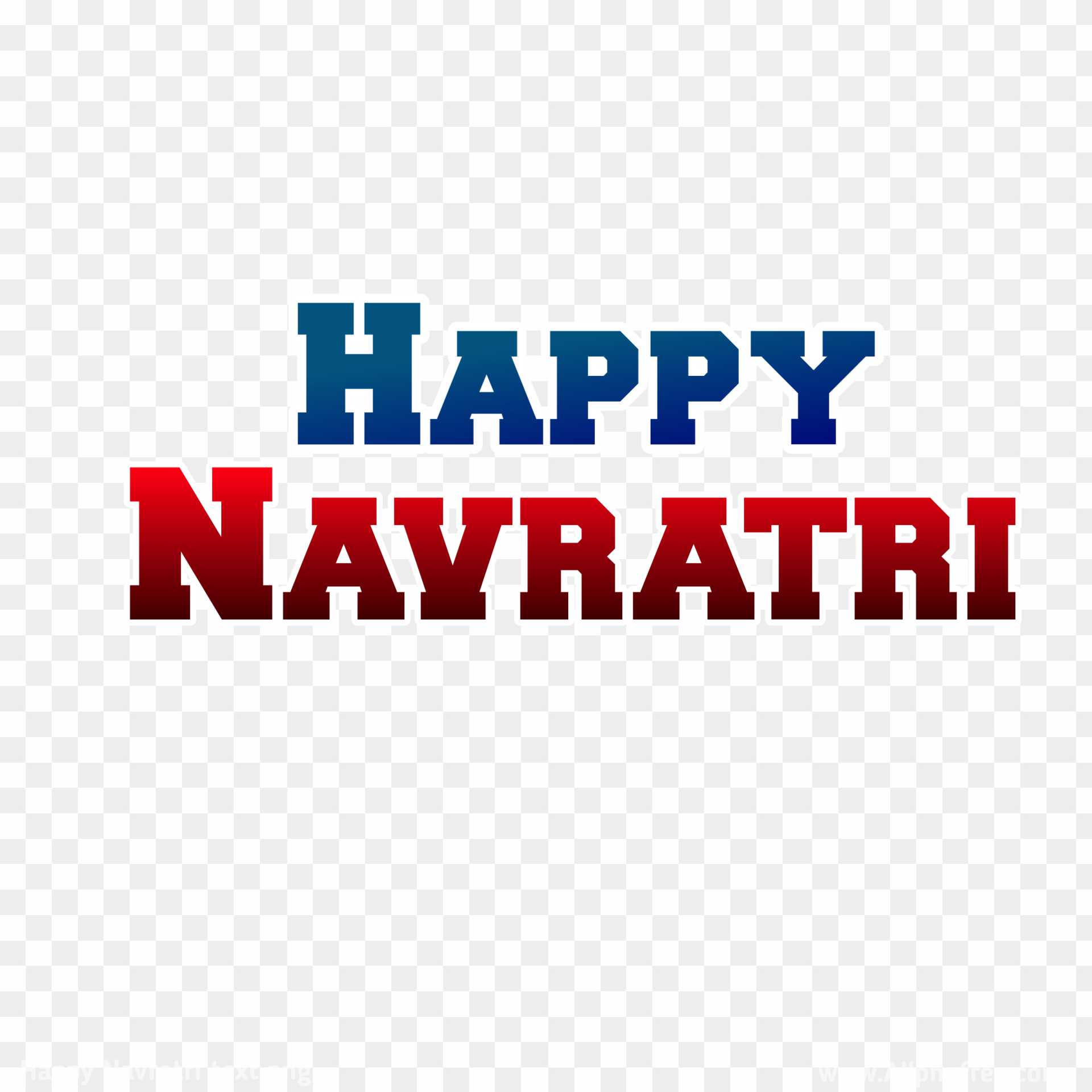 Happy navratri text PNG 