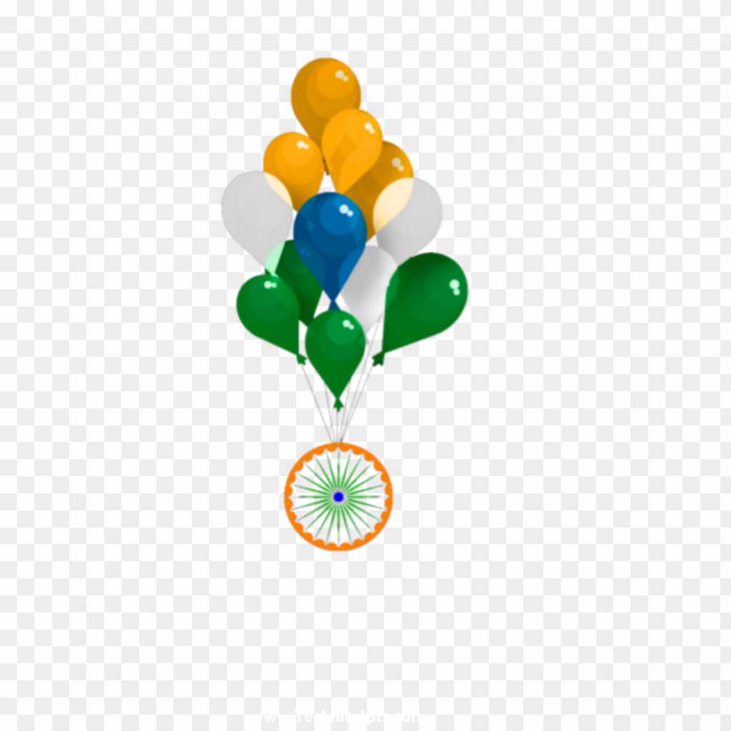 Indian flag balloon PNG image download 