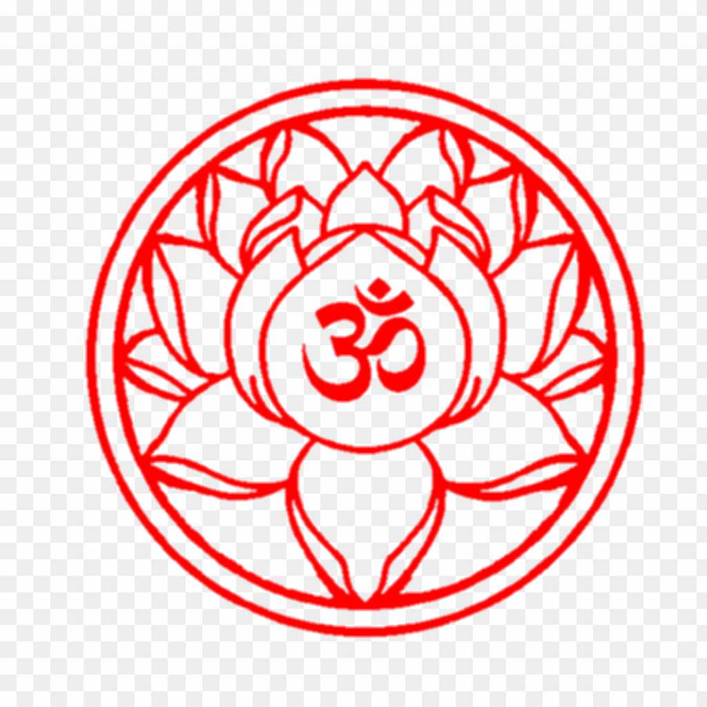 Om symbol flower PNG images