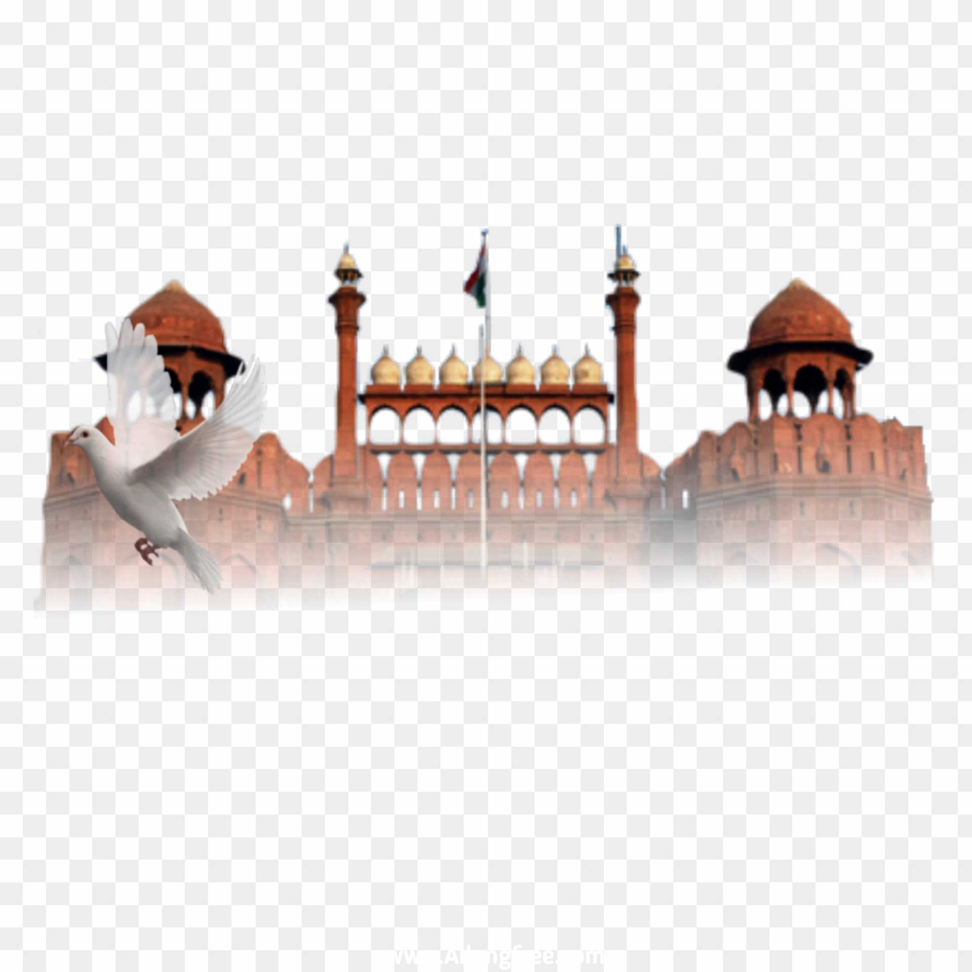 Red Fort Flag Delhi png images 