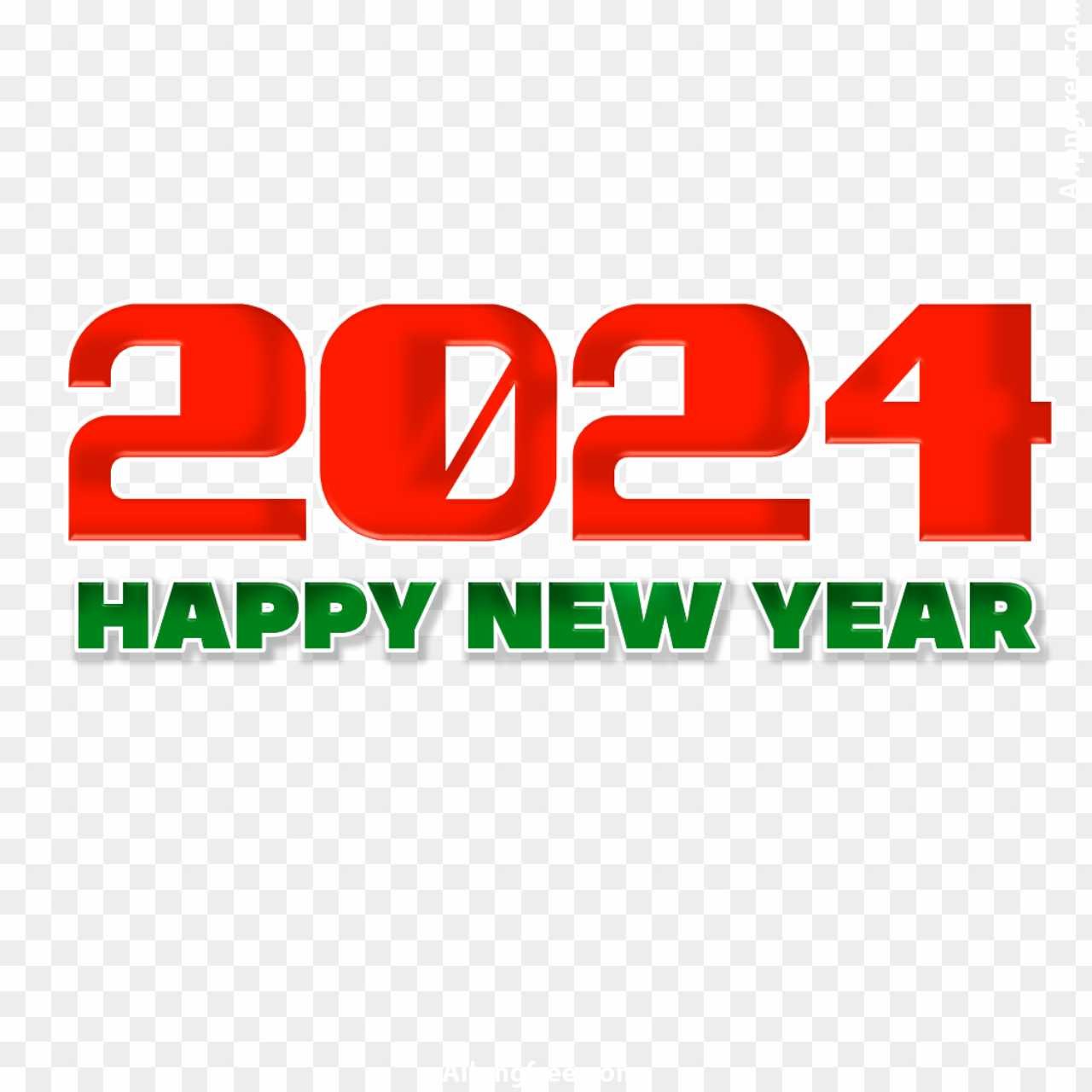 2024 Happy New Year PNG images download 