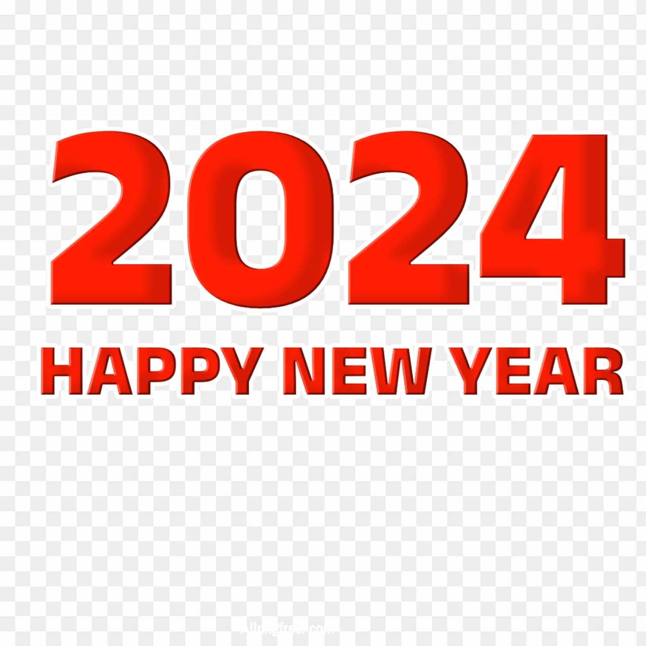 2024 Happy New Year PNG images download