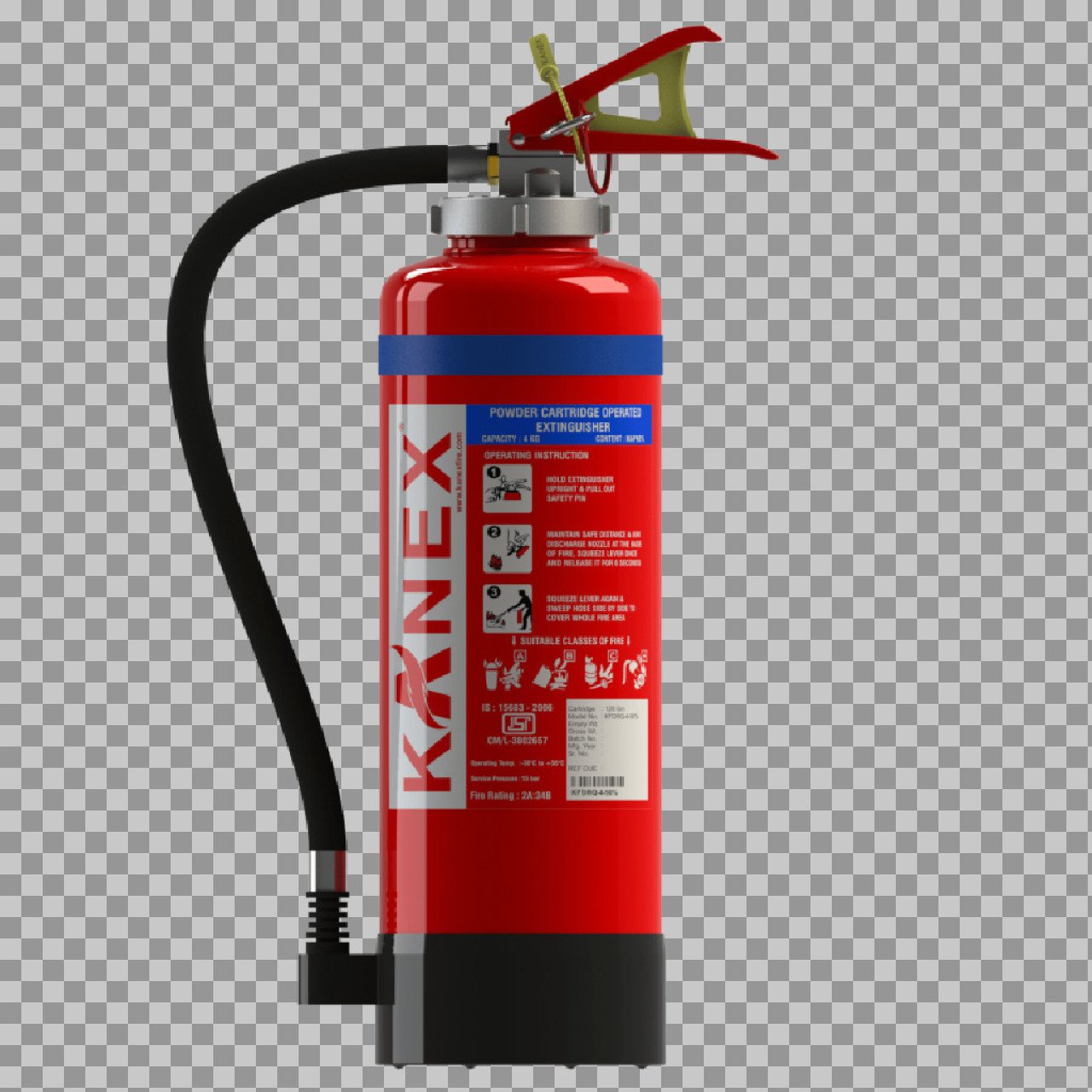 Karnex Fire Extinguisher PNG | Fire Safety Equipment Image