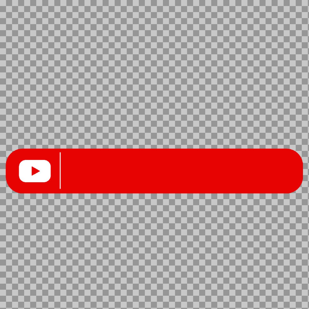 YouTube Subscribe Button PNG | Red Rounded Banner with Play Icon