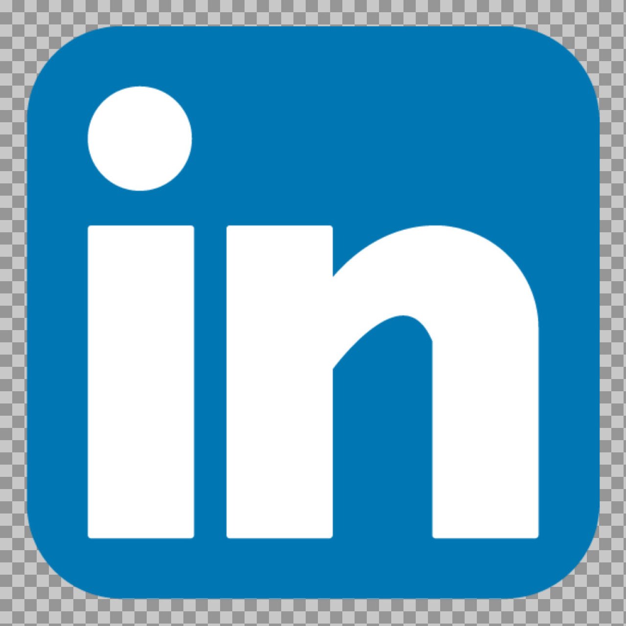 LinkedIn Logo PNG – Official Style “in” Icon on Blue Background