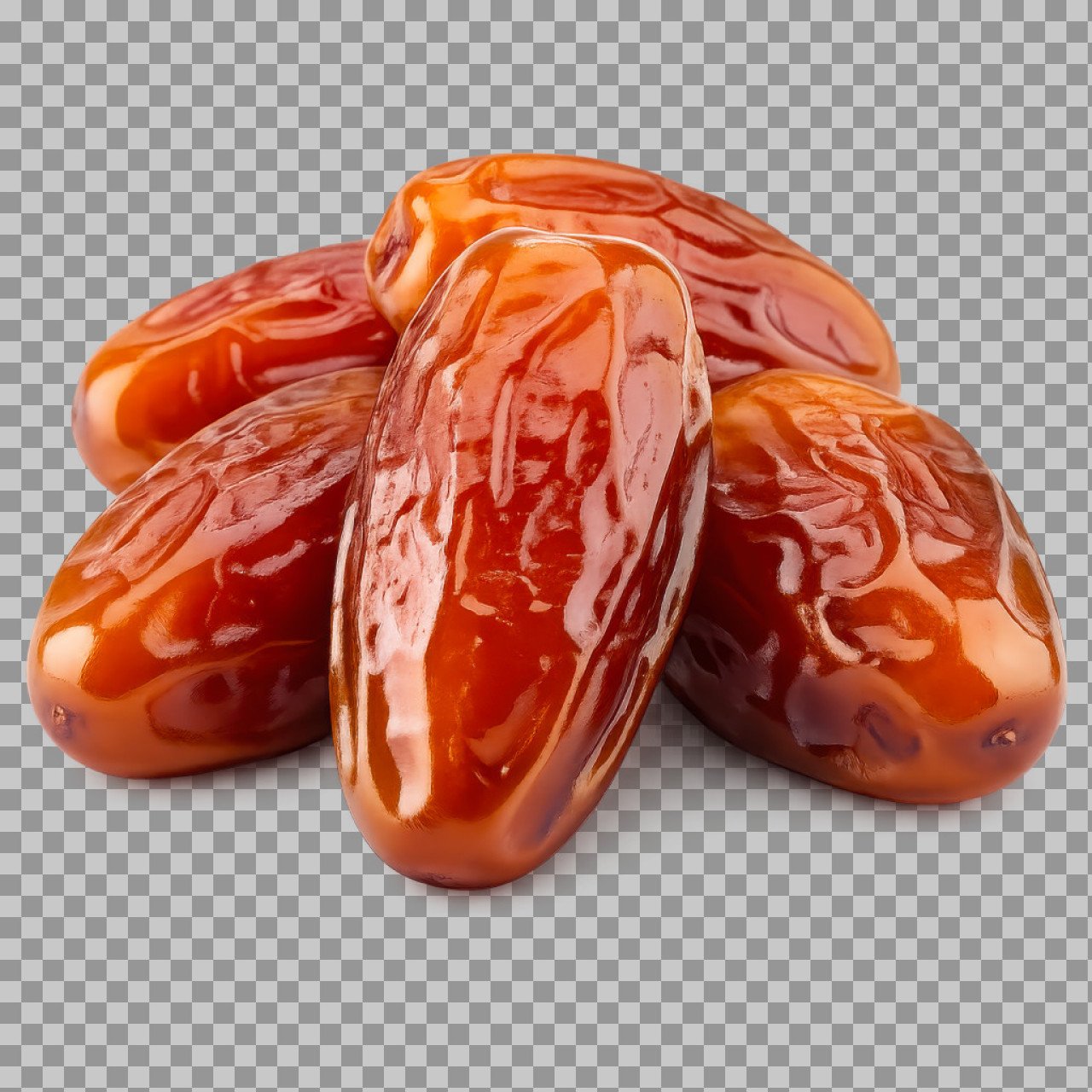 Pitted Dates PNG | Sweet & Glazed Date Fruit for Healthy Snacking