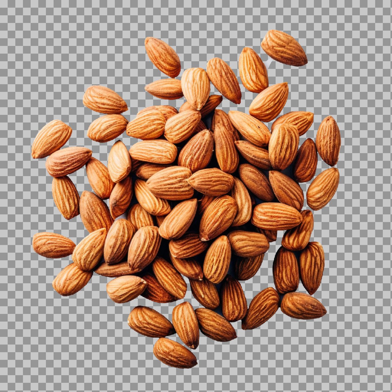 Raw Almond Kernels PNG | Pile of Healthy Almonds for Snack & Baking