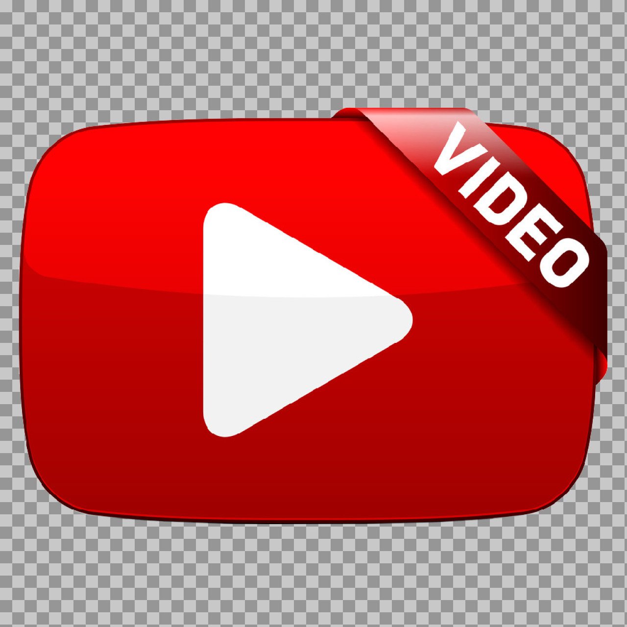 YouTube Logo Icon PNG | Red Play Button Video Icon
