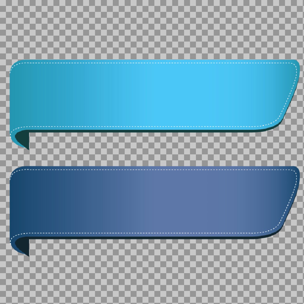 Blue Speech Bubble Banner Labels PNG | Message Box Callouts