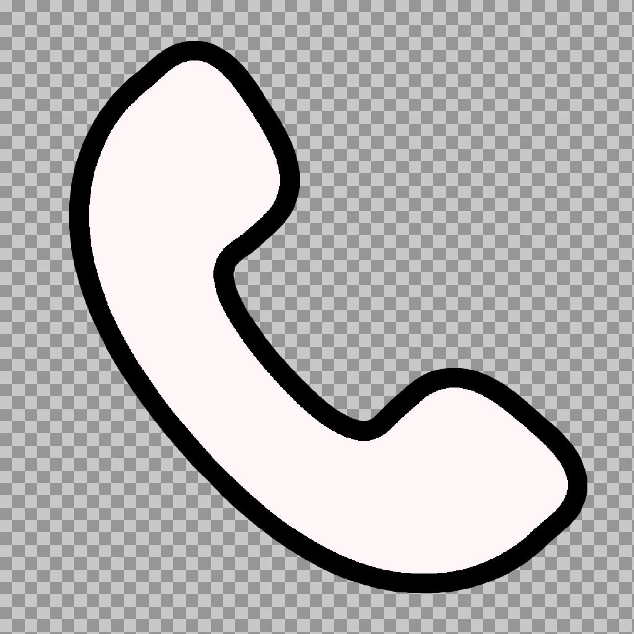 Phone Call Icon PNG | Telephone Receiver / Handset Symbol