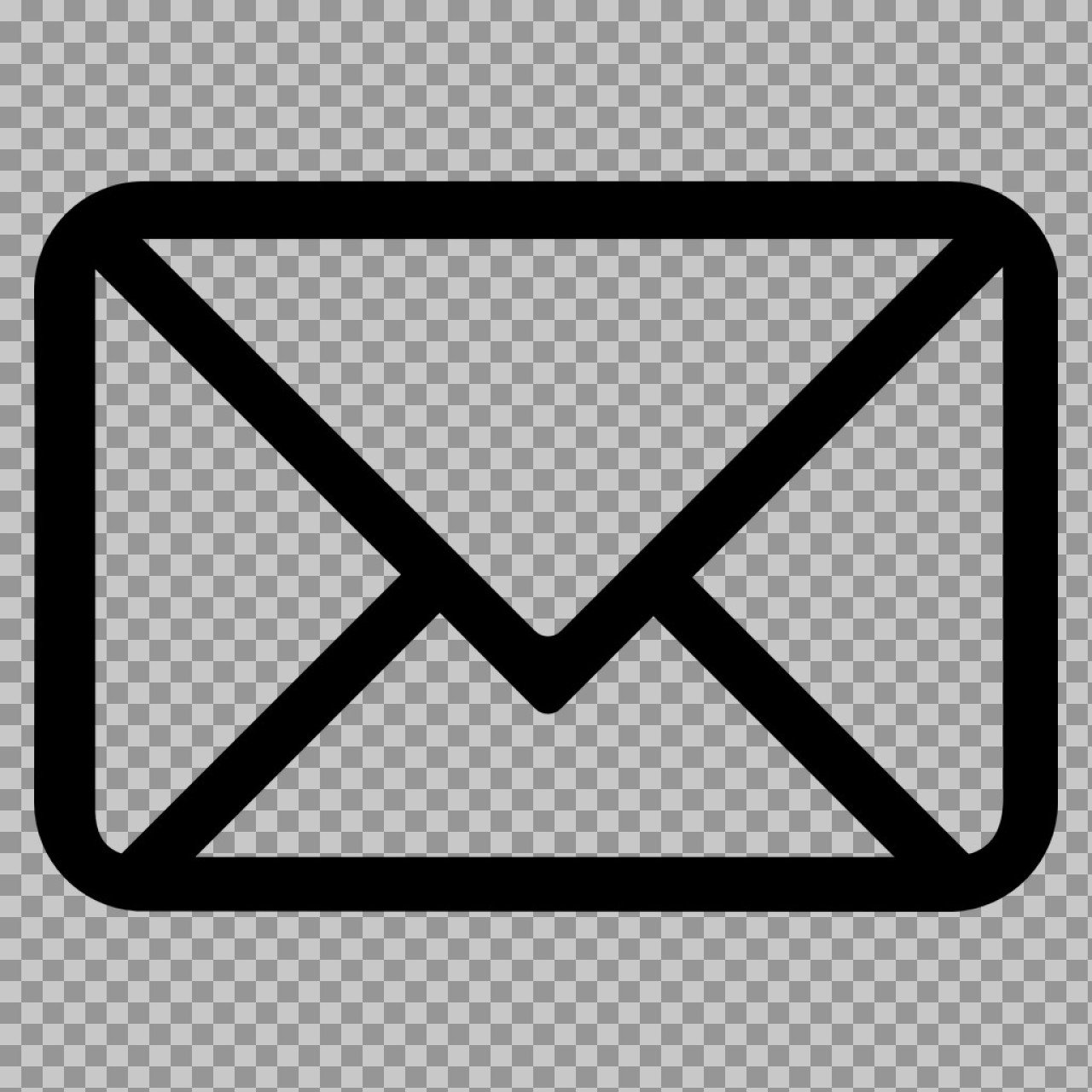 Download Simple Envelope Icon PNG - Transparent Mail & Email Symbol