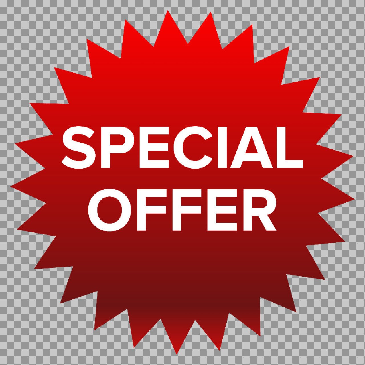 Download Red Special Offer Badge PNG - Transparent Sale Icon