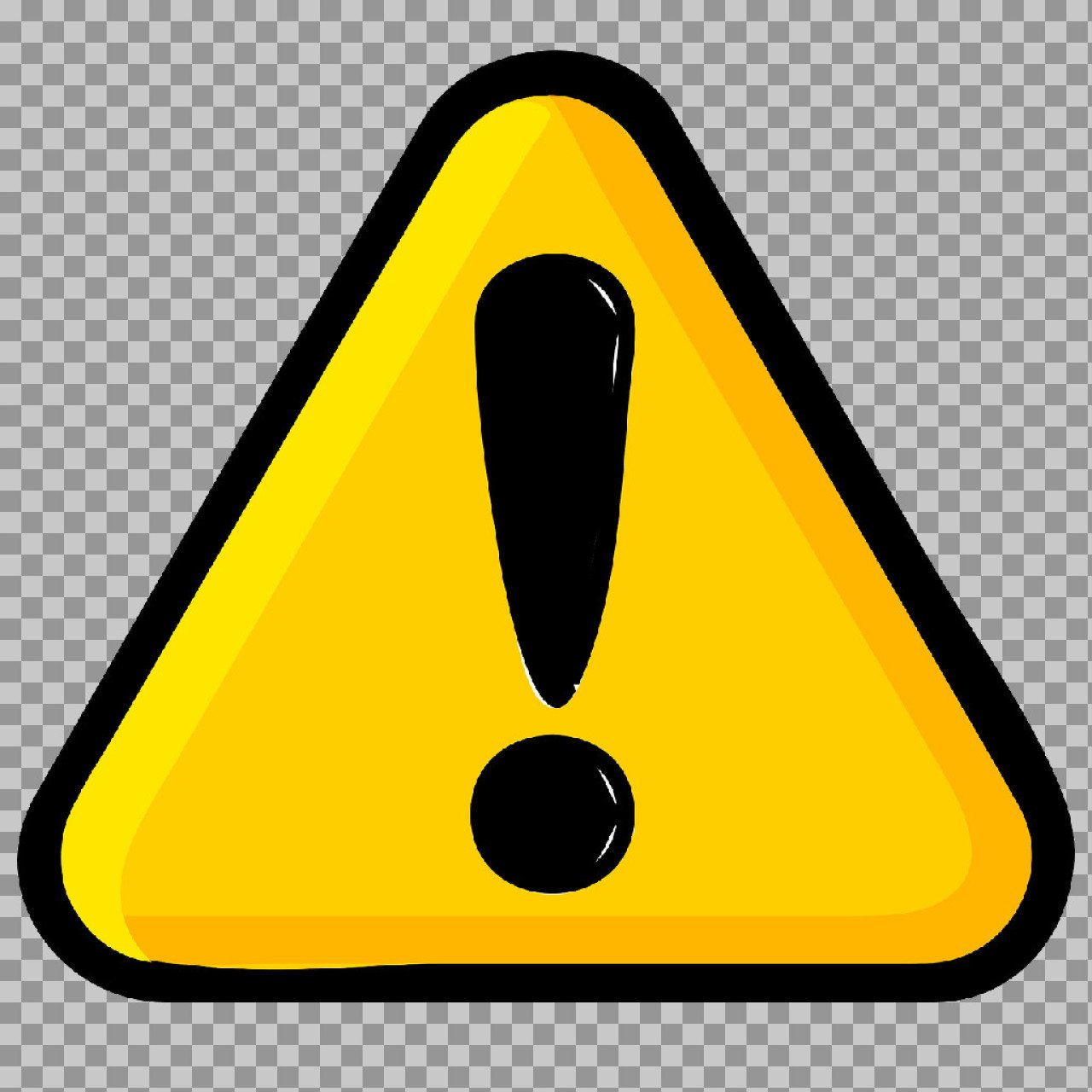 Warning Sign PNG – Yellow Triangle Alert Icon