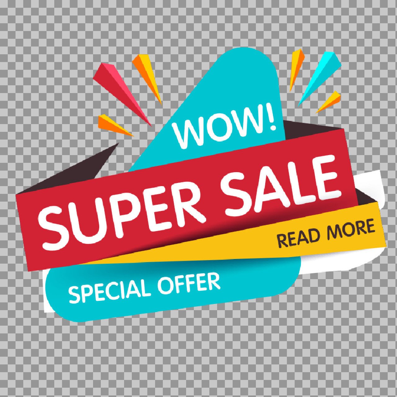 Super Sale Banner PNG | Special Offer Graphic