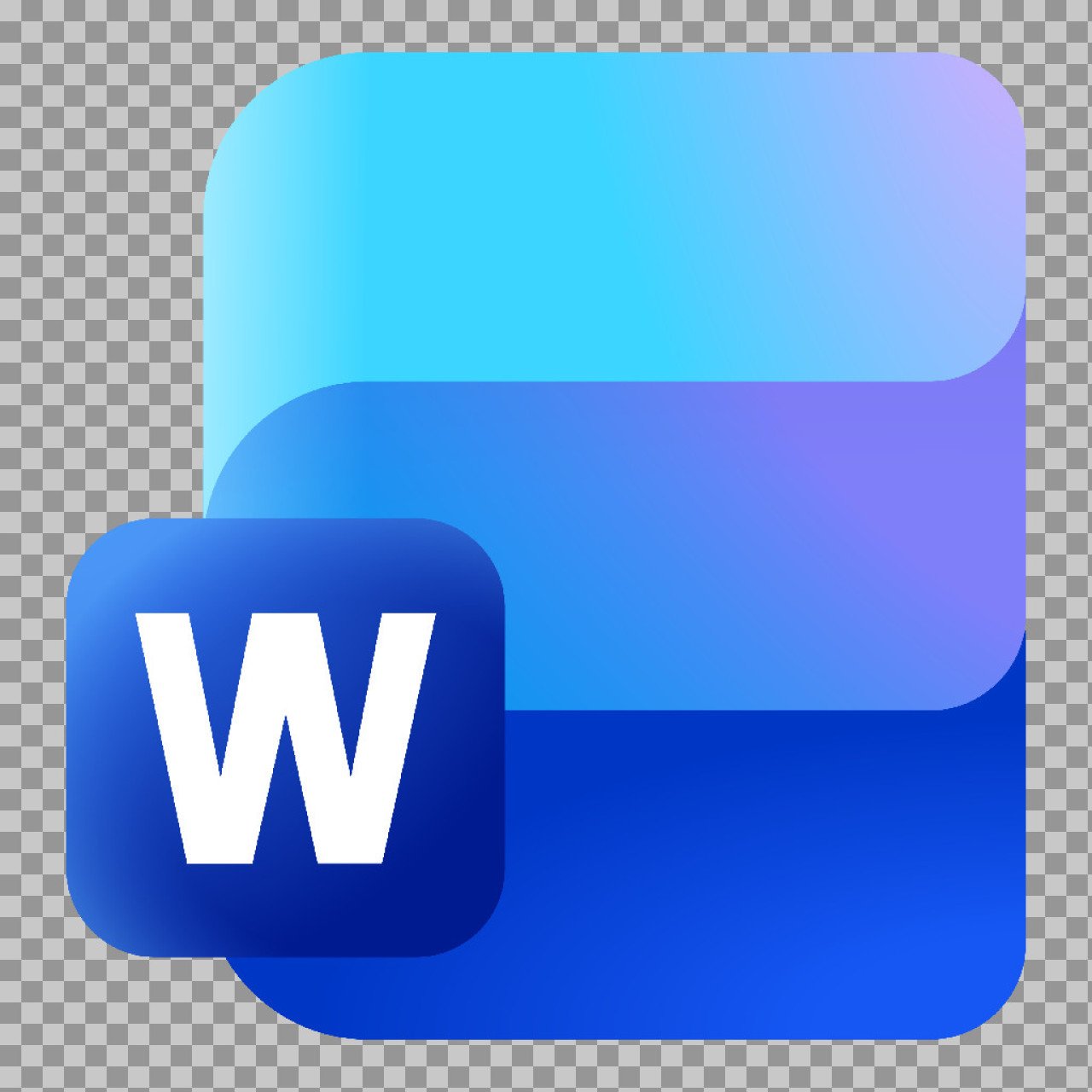 Microsoft Word Logo PNG – MS Word Icon Transparent Image