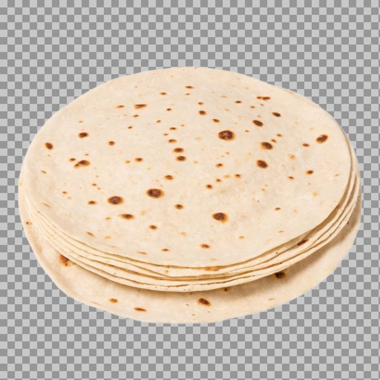 Flour Tortilla Stack Photo | Mexican Flatbread Isolated Image