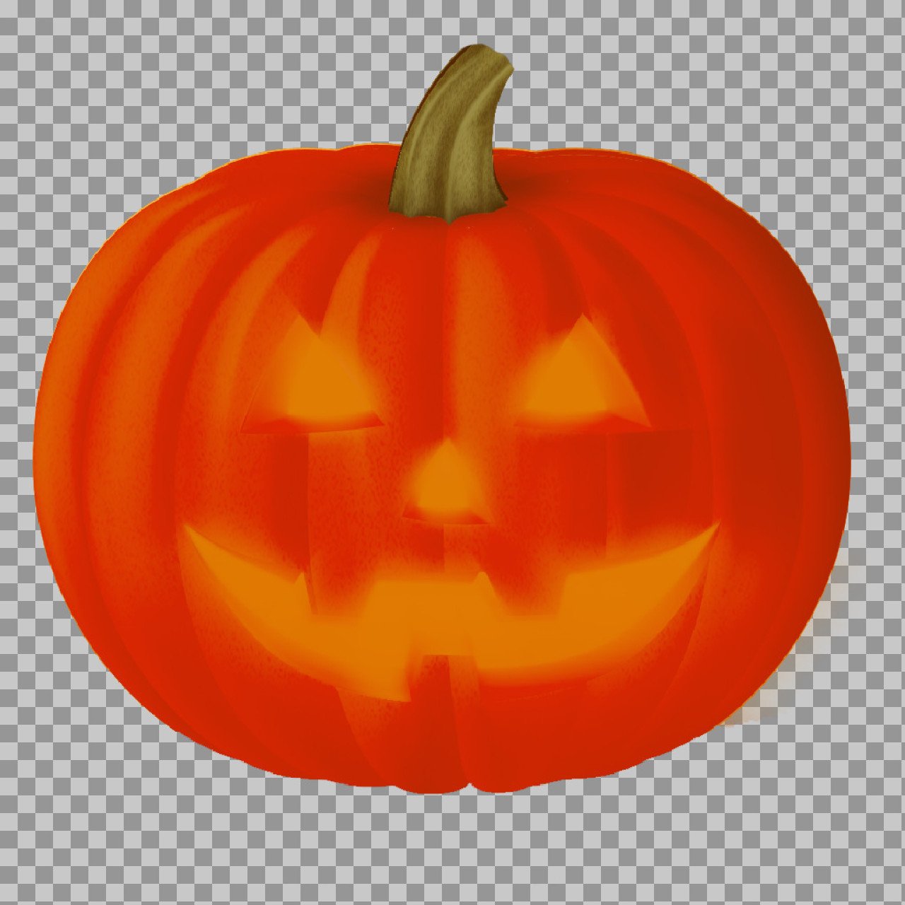 Glowing Jack-o’-Lantern Pumpkin PNG – Halloween Transparent Image