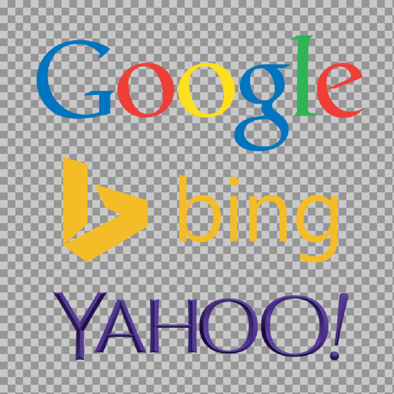 Google Bing Yahoo Logos PNG – Search Engine Icons