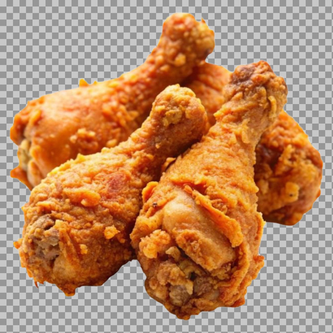 Crispy Fried Chicken Drumsticks PNG Transparent Image | Free Download