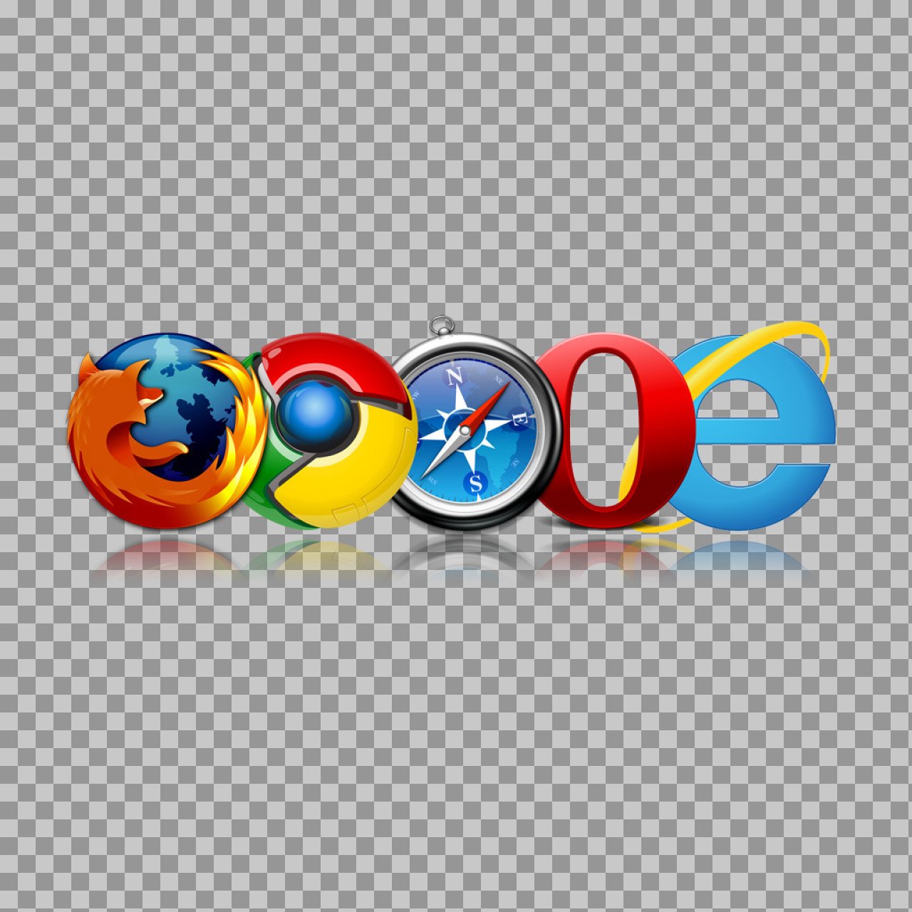 Web Browser Logos PNG – Firefox, Chrome, Safari, Opera, IE