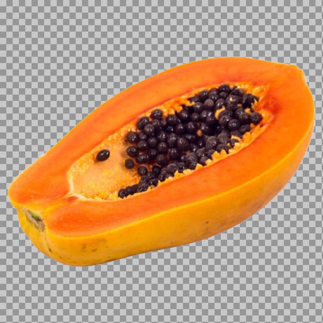 Half Papaya PNG – Ripe Papaya Transparent Background