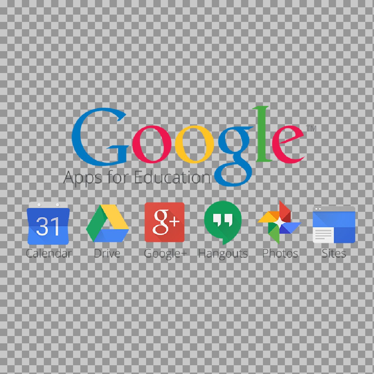 Old Google Apps for Education Logo (Legacy) PNG