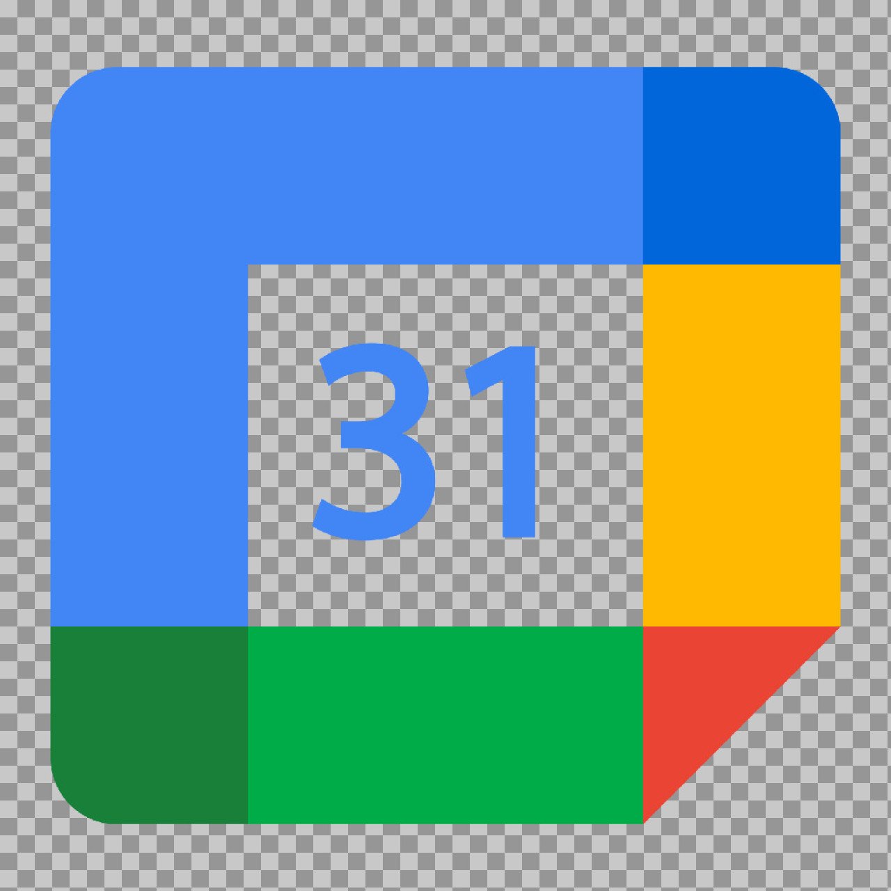 Google Calendar Logo PNG – 31 App Icon Transparent Image