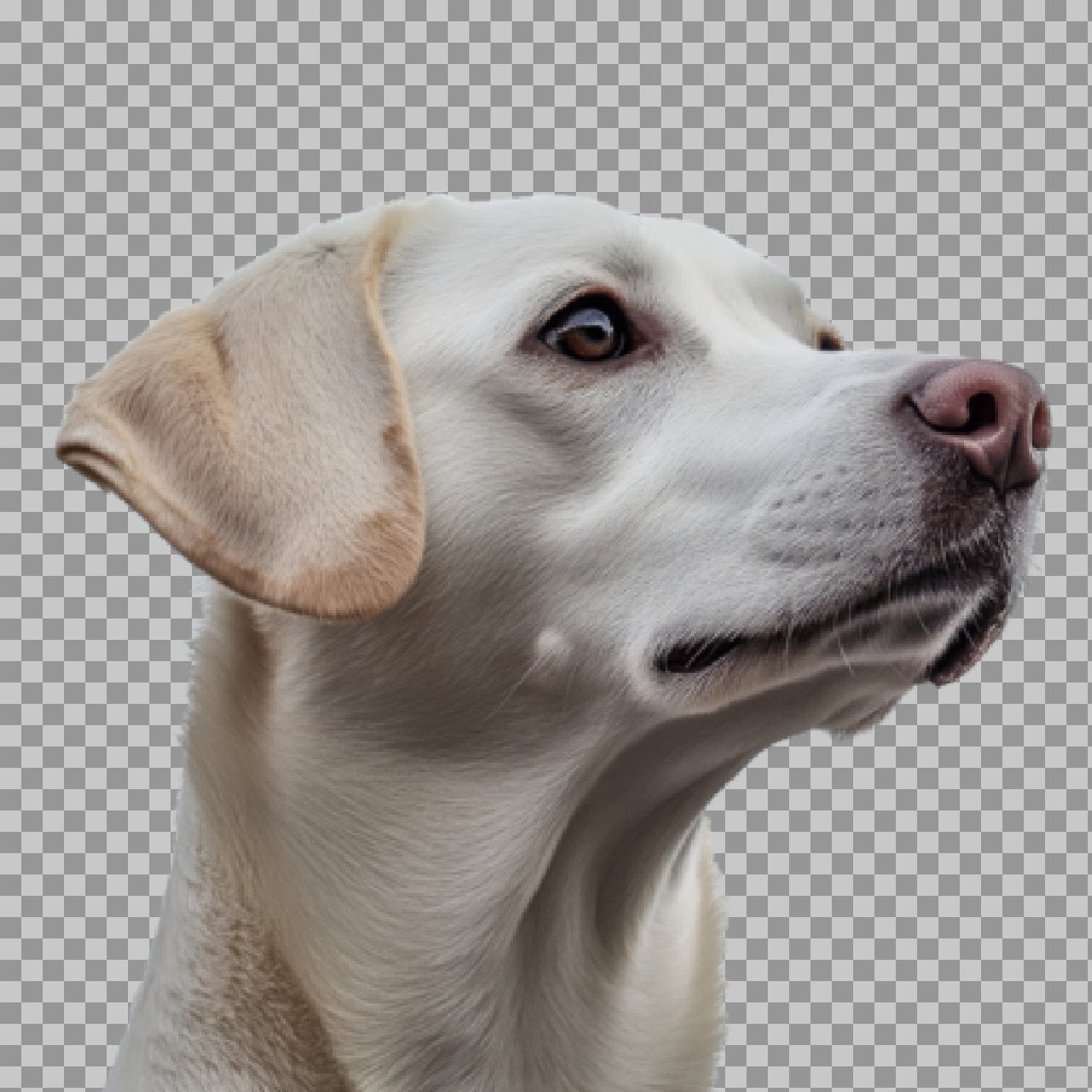 White Labrador Retriever Dog PNG Transparent Background – High Quality Image