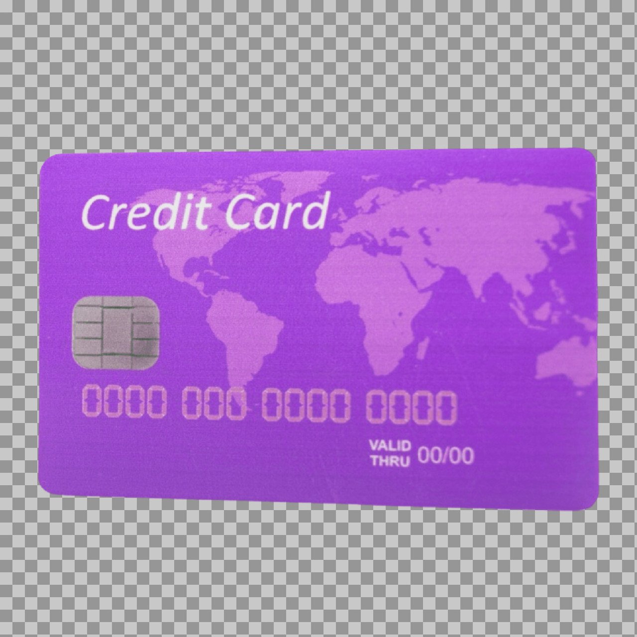 Purple Credit Card PNG | Global Finance & E-commerce Image