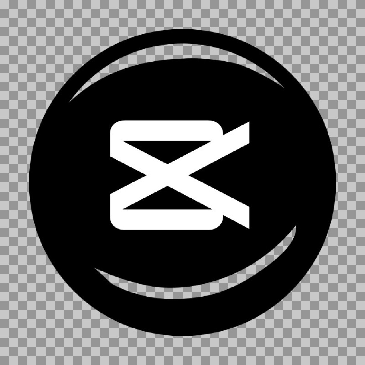 CapCut Logo PNG Download | Black & White Transparent Icon - Free HD