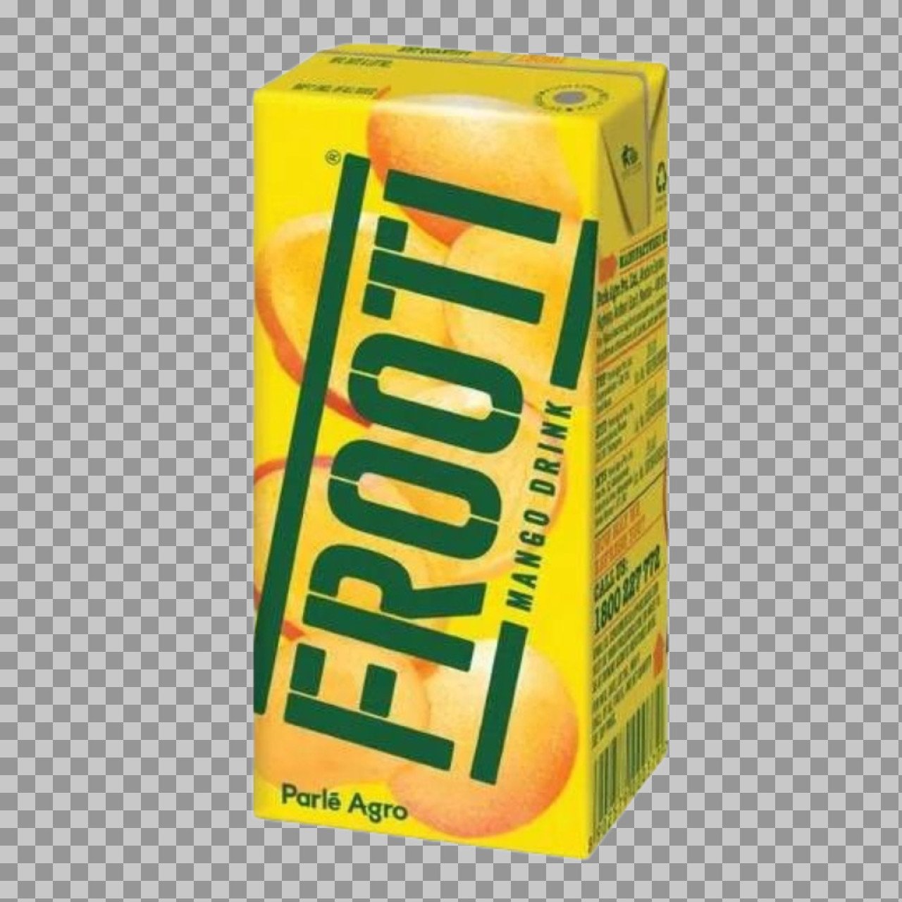 Frooti Mango Drink PNG | Parle Agro Tetra Pack Transparent Image Download