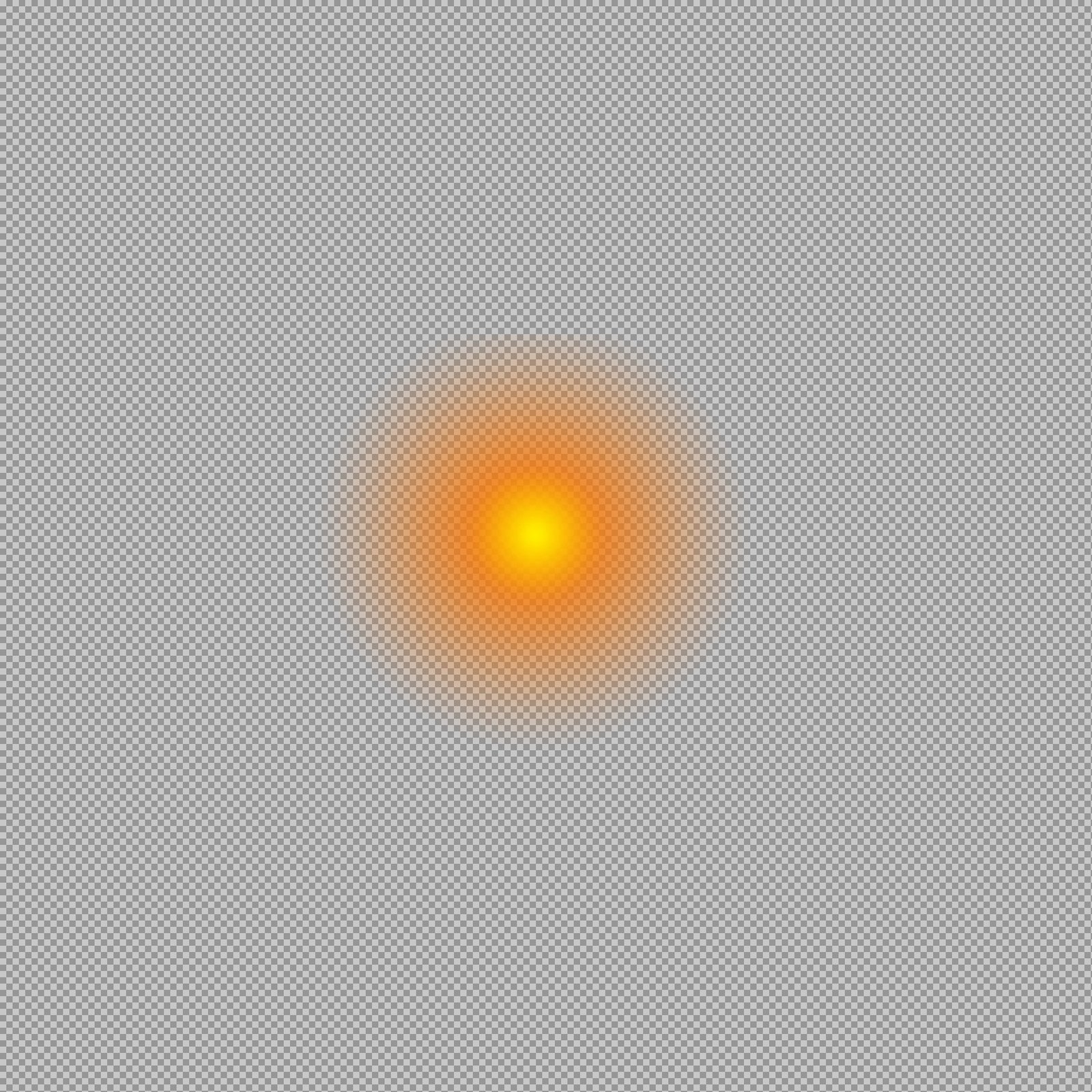 Glowing Sun Light Flare PNG – Free Orange Yellow Light Effect Download