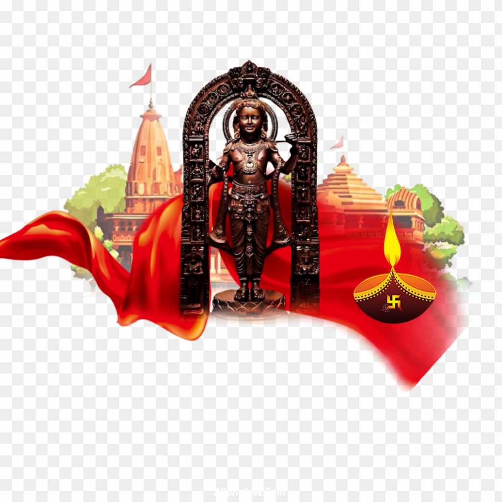 Ayodhya Ram Mandir latest Ram ji PNG transparent image download
