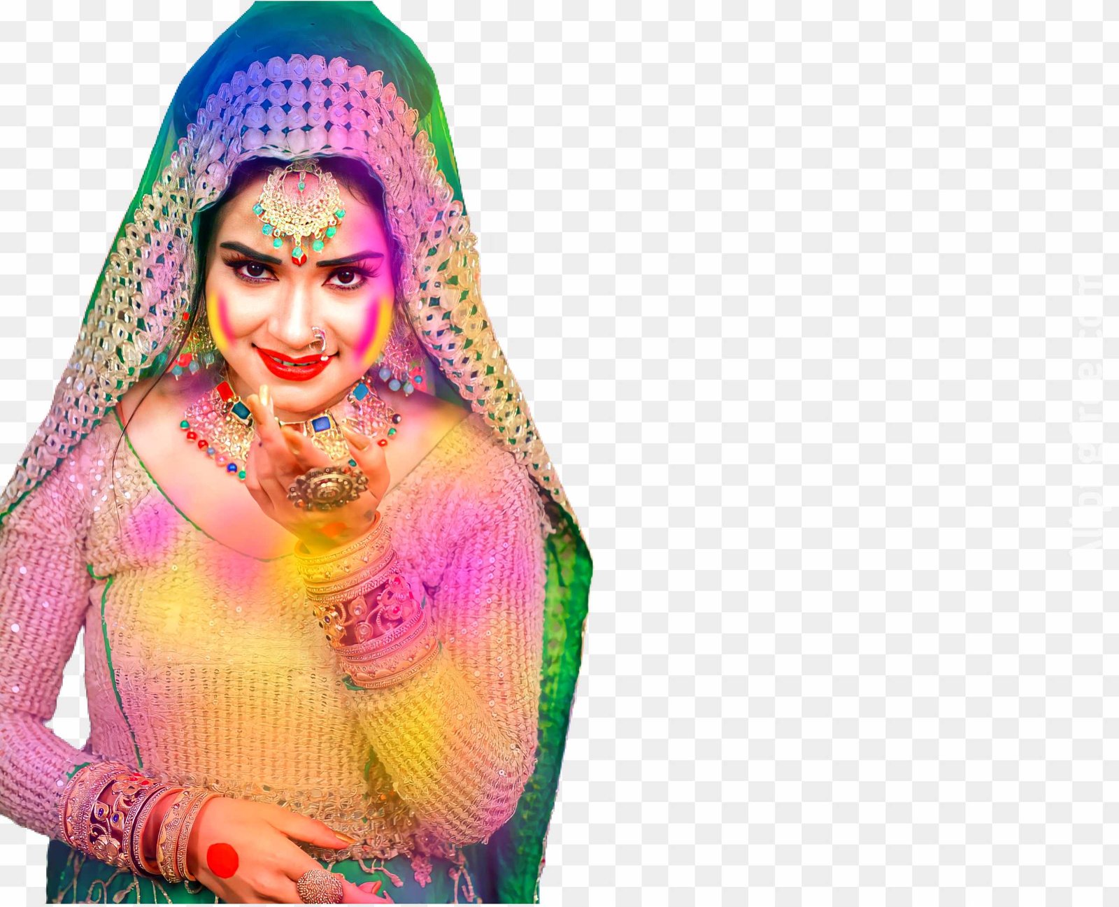 Bhojpuri Holi girl png