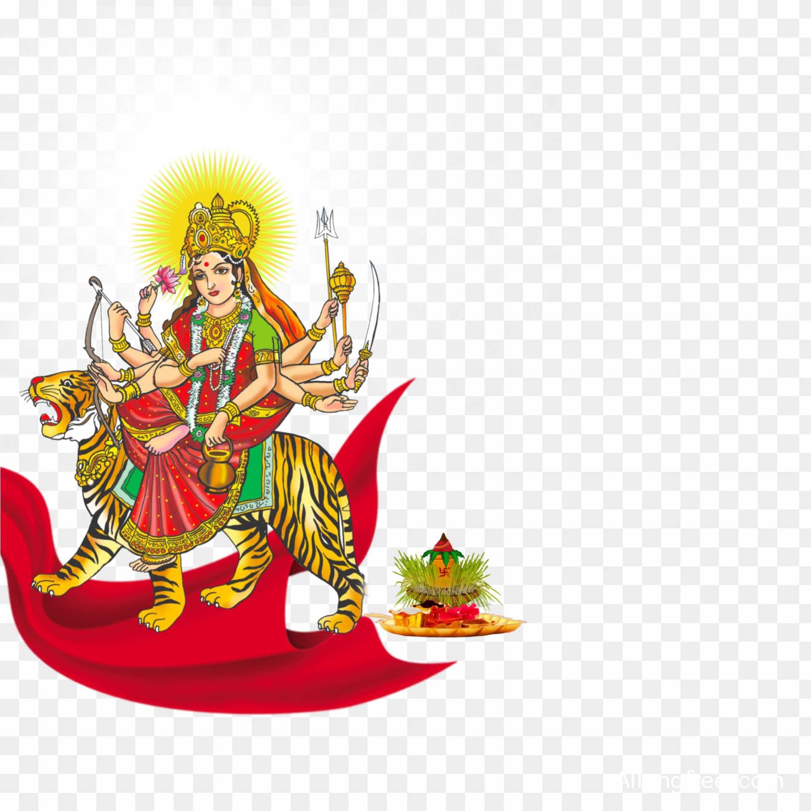 Chandraghanta maa png Transparent image 