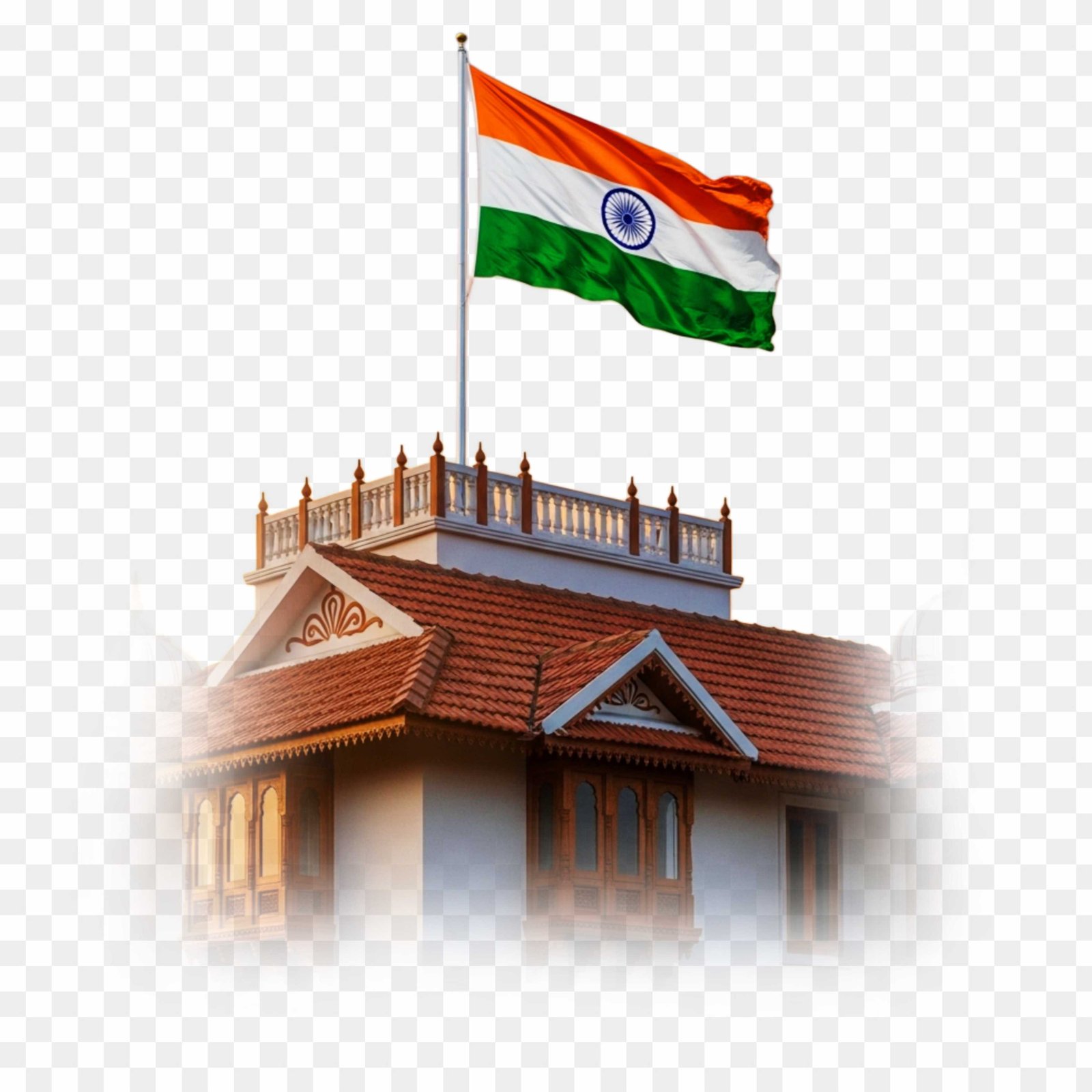 Download Har Ghar Tiranga House Flag PNG - transparent image