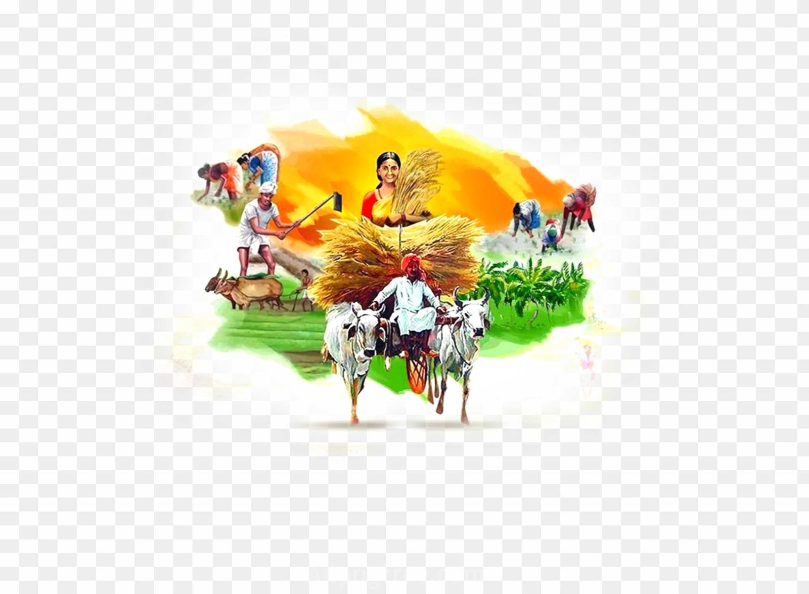 Farmer day png images_ kisan Divas png images download free