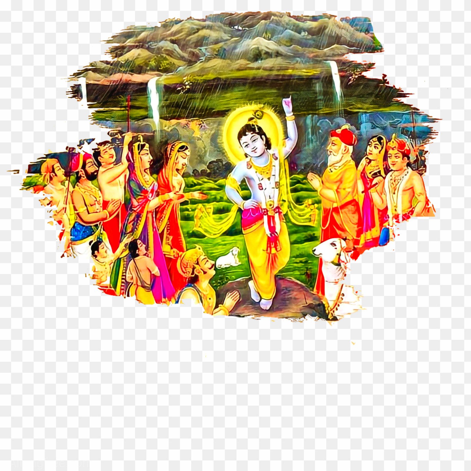 Govardhan Puja HD PNG images_ Govardhan puja PNG images free download