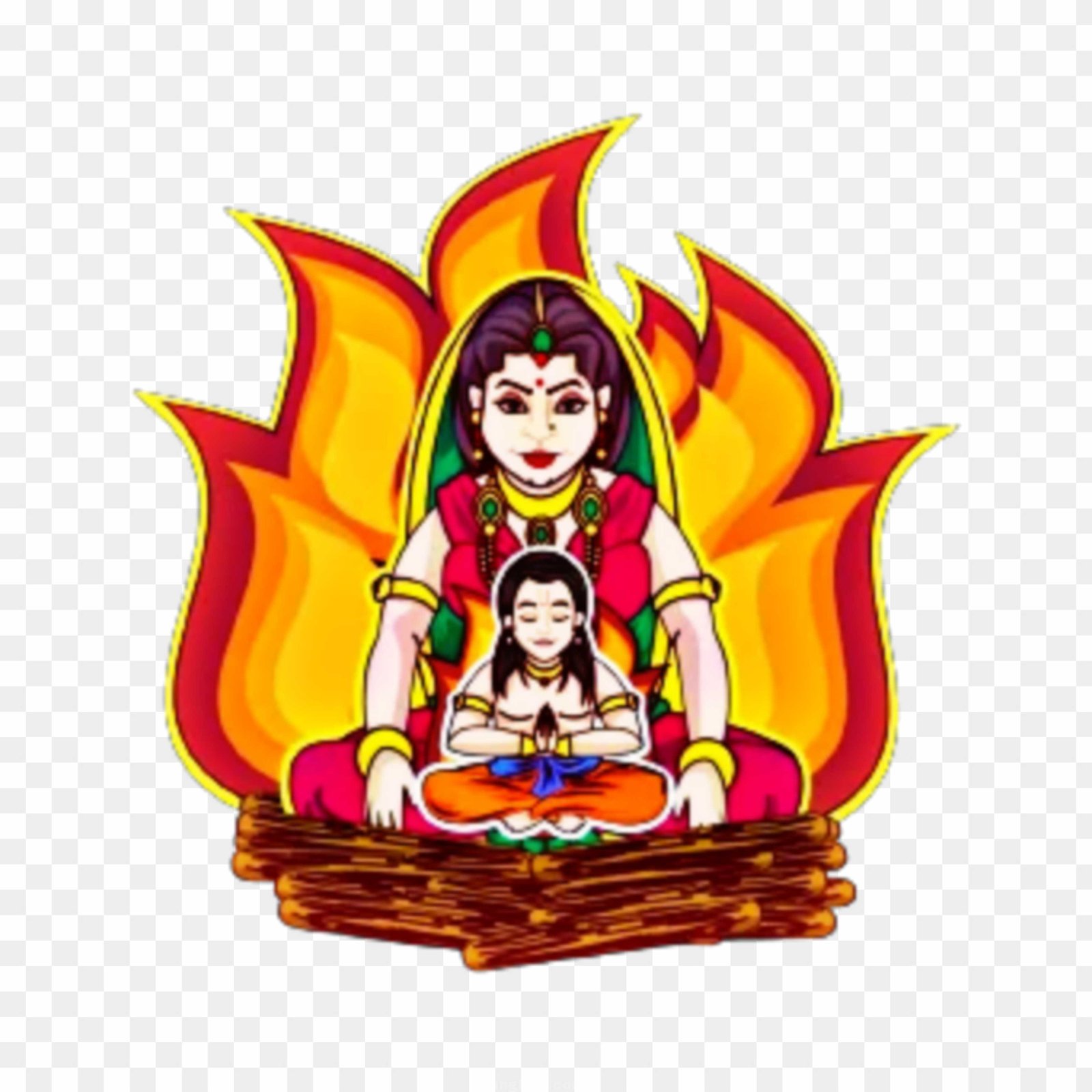 Happy Holika Dahan free transparent image download