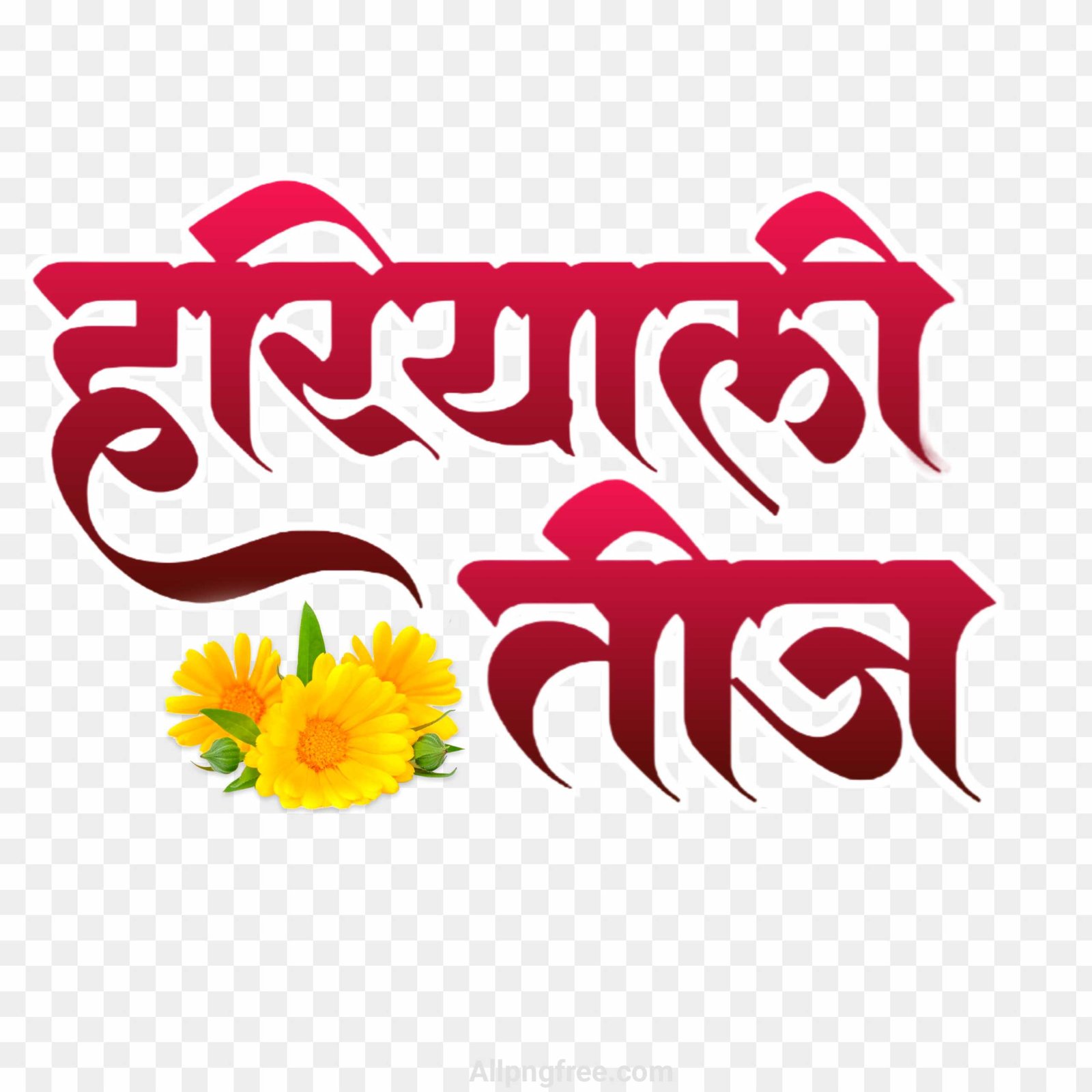 Hariyali Teej Hindi design Hariyali Teej PNG text transparent image 
