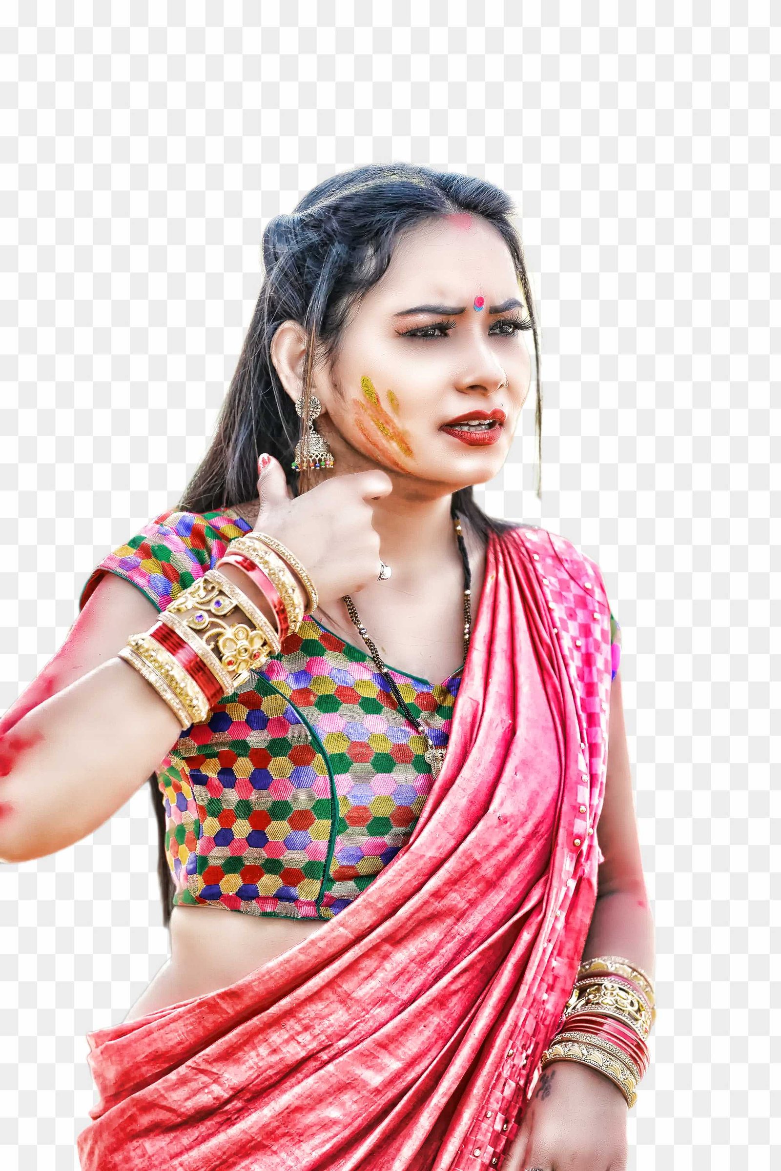 Hd Holi girl png images download