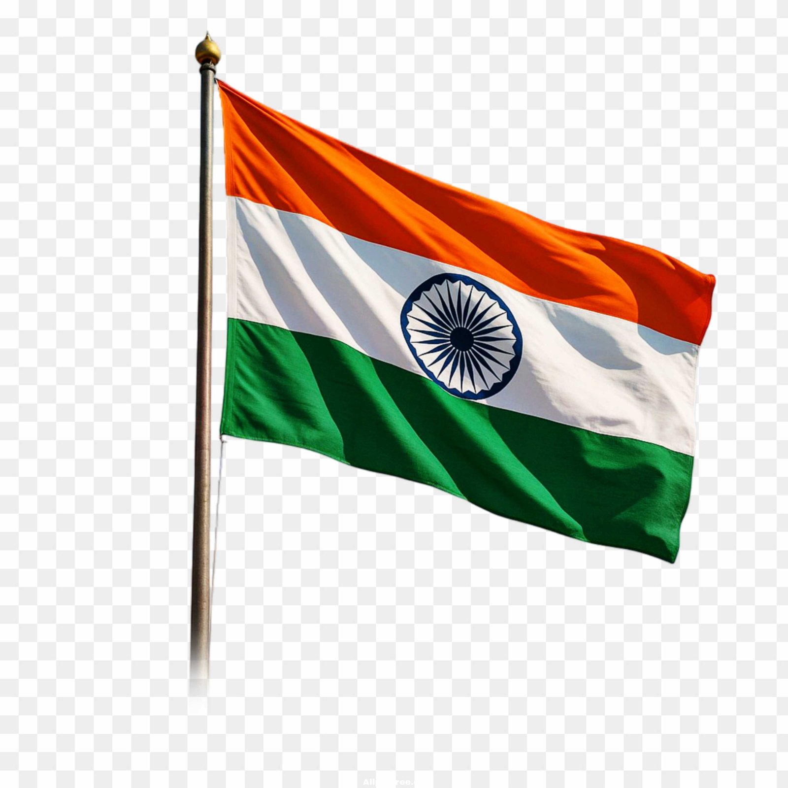 India National Flag PNG - 4K Transparent Background Image