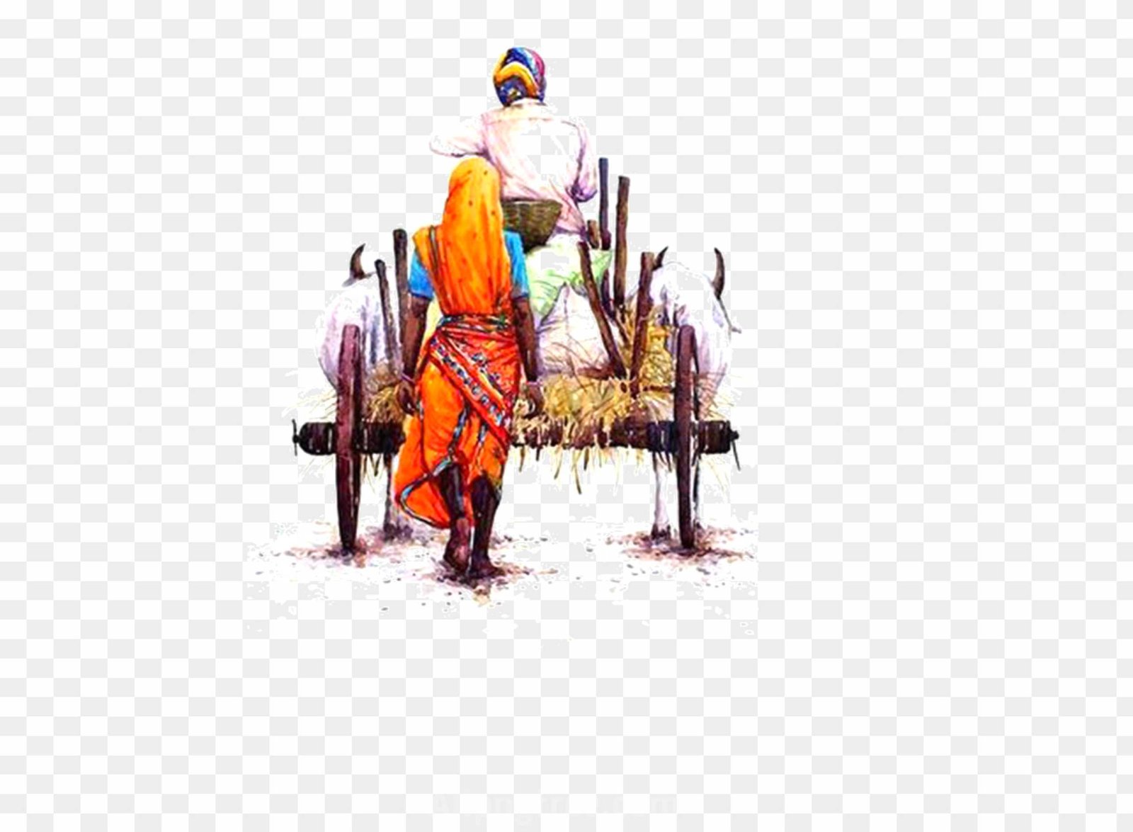 Indian Farmer Clipart Transparent PNG 