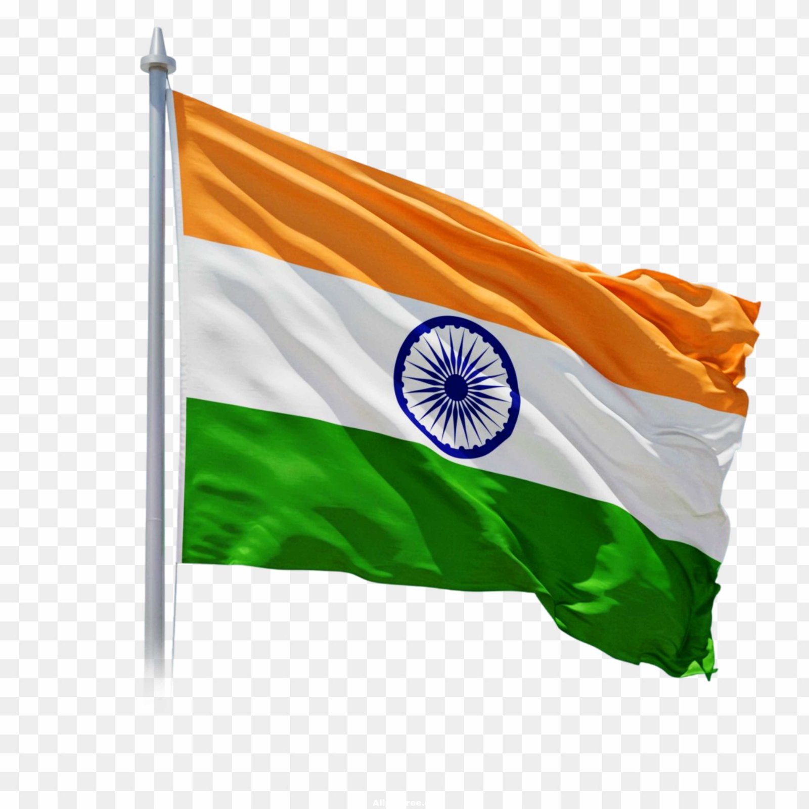 Indian Flag PNG Transparent Background - High Quality Tiranga Image