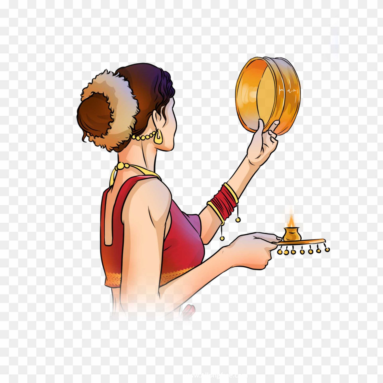 Indian women Karva Chauth PNG transparent images