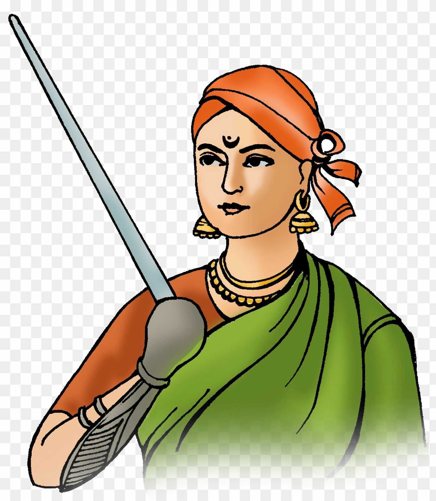 Lakshmi Bai clip art PNG images, Rani Lakshmi Bai HD PNG photo download